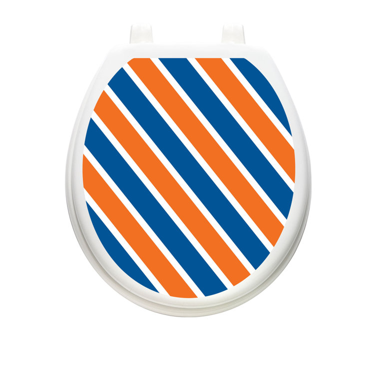 Toilet Tattoos Collegiate Stripe Toilet Seat Sticker Decal Wayfair